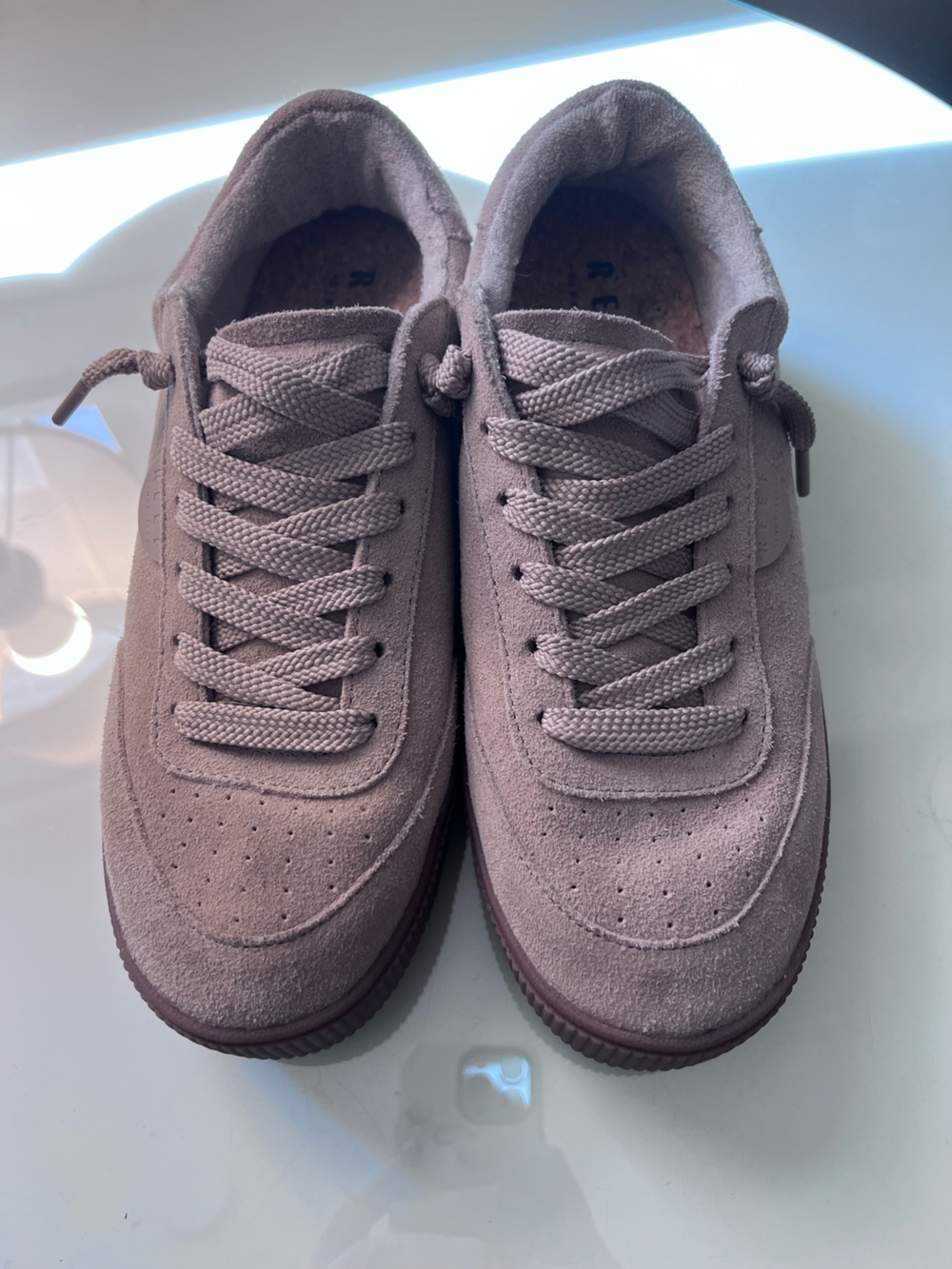 Women’s Reef Suede Lace-Up Sneakers in tan Taupe